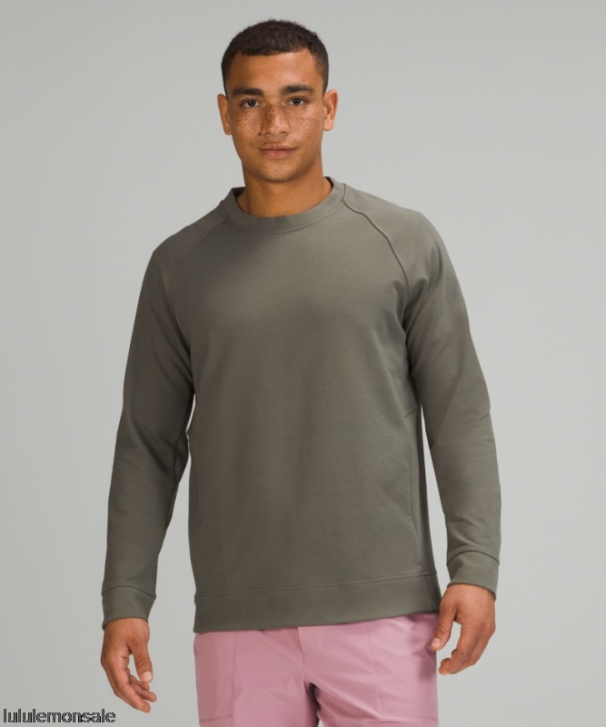 Lululemon Deutschland DELULU658 | Lululemon Deutschland Grey Sage City Sweat Crew
